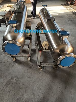 Φαρμακευτικός εναλλάκτης θερμότητας 316L με Φύλλο διπλού σωλήνα DTS Σταθερός εναλλάκτης σωληνώσεων