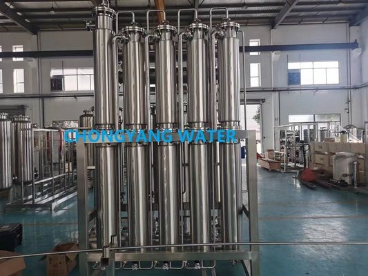 ISO GMP Multi Column Distillation Stills Unit Distillation Water For Injection Water