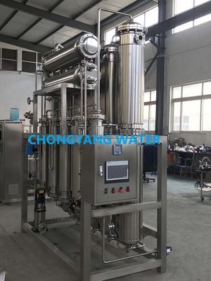 ISO GMP Multi Column Distillation Stills Unit Distillation Water For Injection Water