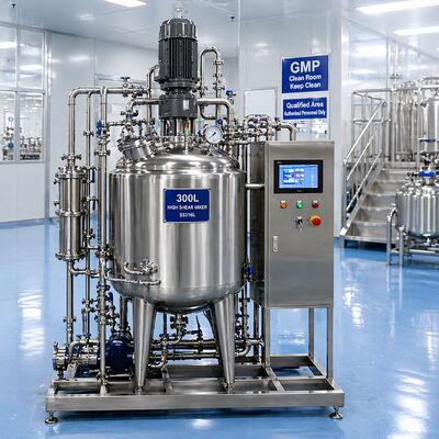 Σύστημα προετοιμασίας διαλύματος Biophar 1000L με δοχείο SS316L (Κανονισμός GMP, χειρισμός με οθόνη αφής)